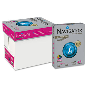 Navigator® Platinum Paper, 99 Bright, 20 Lb, 8.5 X 14, White, 500 Sheets-ream, 10 Reams-carton freeshipping - TVN Wholesale